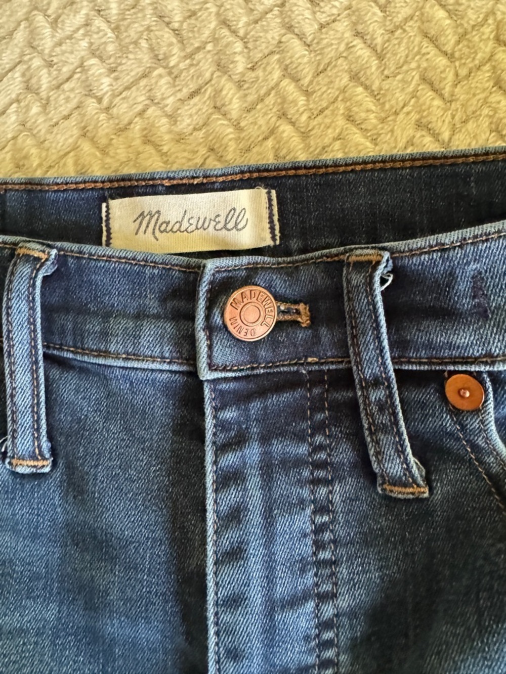 Madewell High Rise Skinny Jeans in Medium Blue Wash Size 28 - Picture 9 of 11